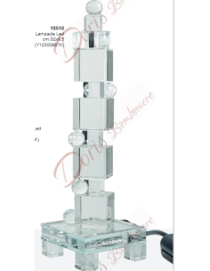Lampada led cristallo 32x9.5cm 18510