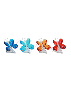 Bomboniere Farfalla cristallo con strass e colore a scelta cm 7x5 2