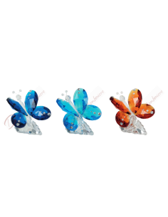 Bomboniere Farfalla cristallo con strass e colore a scelta cm 12 2