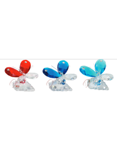 Bonbonnières papillon en cristal avec strass et couleur au choix 5,5 cm 2