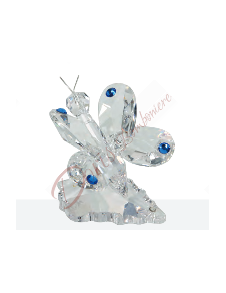 Papillon coloré avec strass colorés - coloris au choix 6 cm Papillon coloré avec strass colorés - coloris au choix 6 cm