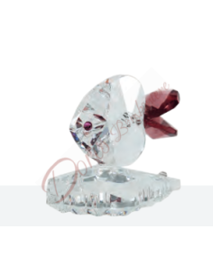 Pesce in cristallo con colore a scelta cm 3.5 10431 Made in Italy Mare