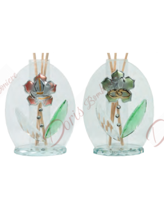 Oval perfume diffuser with application of your choice 10.5 cm 2