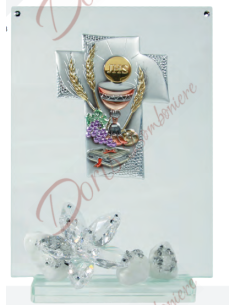 Image avec fleur de cristal, couleur et application au choix 11x8,5 cm 2
