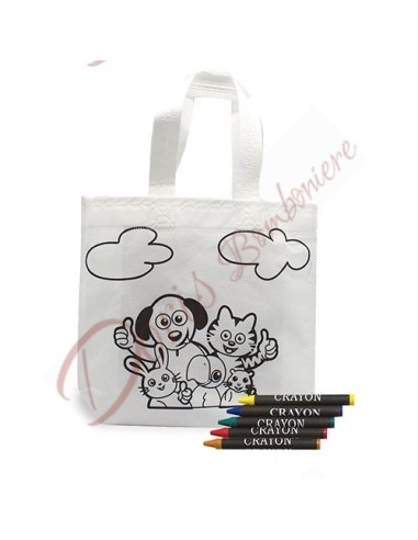 BAG Children's handbag bag to color with crayons