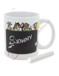 Tasse avec tableau noir et animaux - 1 craie incluse 2