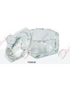 Scatolina con applicazione ricorrenza a scelta cm 6 diametro cristallo 17029