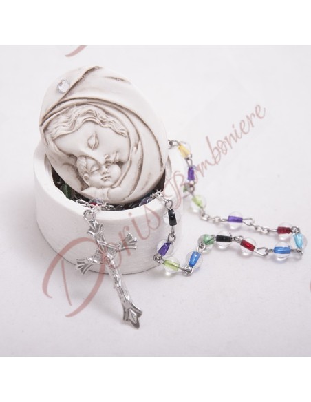 LIGNE AZALÉE, BOÎTE OVALE avec ROSAIRE, FABRICATION AU CHOIX