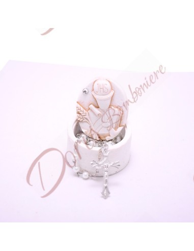 LIGNE AZALÉE, BOÎTE OVALE avec ROSAIRE, FABRICATION AU CHOIX