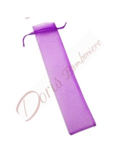 Organza bag for fans 31.5x7 cm PURPLE