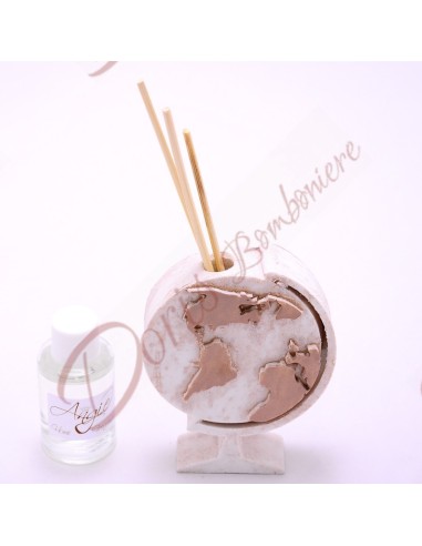 Diffuseur de parfum WORLD MAP WEDDING PARTY 10X8 TAUPE VIEILLI