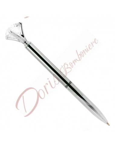 Penna ARGENTO diamante cm 14