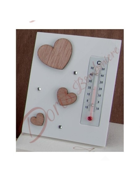 Termometro con cuori in legno 13x10 cm 1900683 Angie Matrimonio