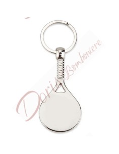 Racquet metal keychain 2