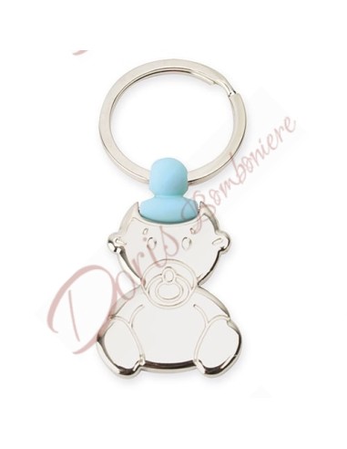 Baby metal keychain with pacifier