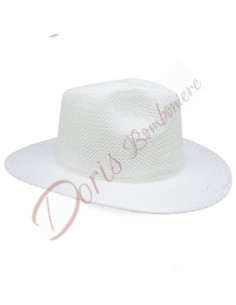 Cappello in fibra bianca 35x32 cm N-063BL Altri Marchi Cappelli