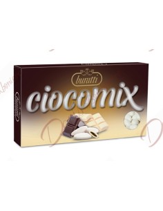 1 kg doppio cioccolato morbido senza mandrola cioccomix bianco ciocom Buratti Confetti Confetti Buratti