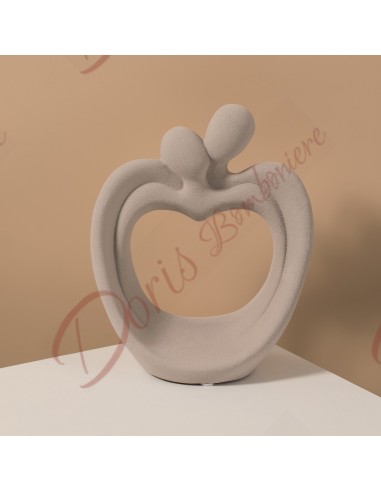 Couple ceramic dove color hug 14 * 8 * 17CM cm
