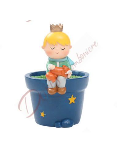 Bomboniere piccolo principe Vaso porta pianta  8.5x12.5 cm h -  6 modelli assortiti