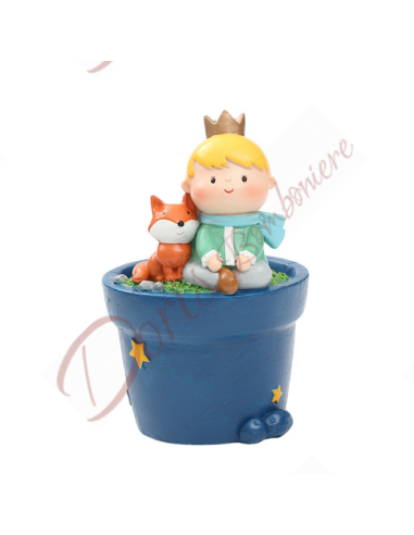 Bomboniere piccolo principe Vaso porta pianta  8.5x12.5 cm h -  6 modelli assortiti
