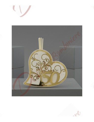 HEART PERFUMER 50 PLEX GOLD 15X12,5X4cm