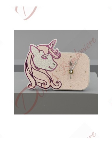 OROLOGIO UNICORNO PLEX ROSA 17X13,5X4cm