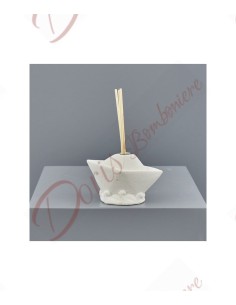 BOAT SATIN WHITE PERFUMER Size: 11x5,2x7,5