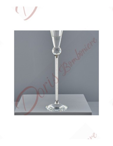 CRISTAL CANDLESTICK CONE GR. GIFTBOX Mis: H.26