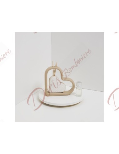 MEDIUM DOUBLE HEART SCENT DIFFUSER with ESSENCE KIT