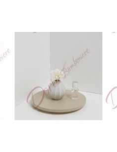 Perfume diffuser mis. small with flower and white fragrance kit