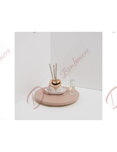 DIFFUORE DI PROFUMO CUORE PICCOLO ORO
