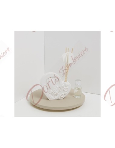 SCENT DIFFUSER GYPSUM HEART CONFIRMATION WITH ESSENCE KIT