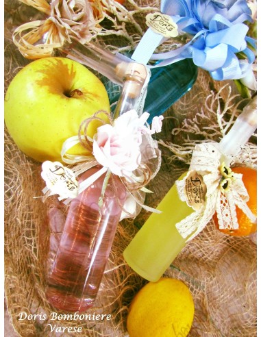 Bomboniera gastronomica liquore da 100 ml limoncello, liquirizia, rucola e altri gusti