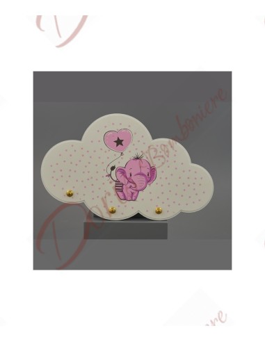 New bedroom furniture hanger with pink elephant 52X32 cm
