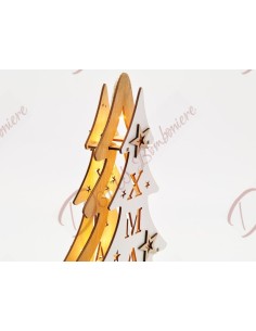 Albero di natale legno con led xmas decorazione natalizia 20x30 cm 2