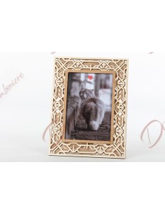 Favor gift wooden frame lorazione laser 3 stranti supportive cuorematto 10x15 mis photo