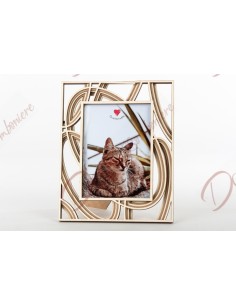 Favor gift Photo frame wood frame laser processing 5 layers 15x20 internal mis-hearted solidarity