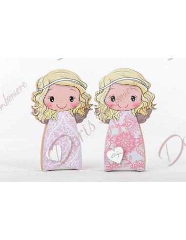 Favor girl pink decorative angel cuorsoave h 19 cm sold by Cuorematto product