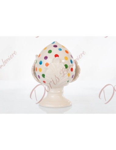 Hand-painted craft favors. Apulian Pumo in porcelain