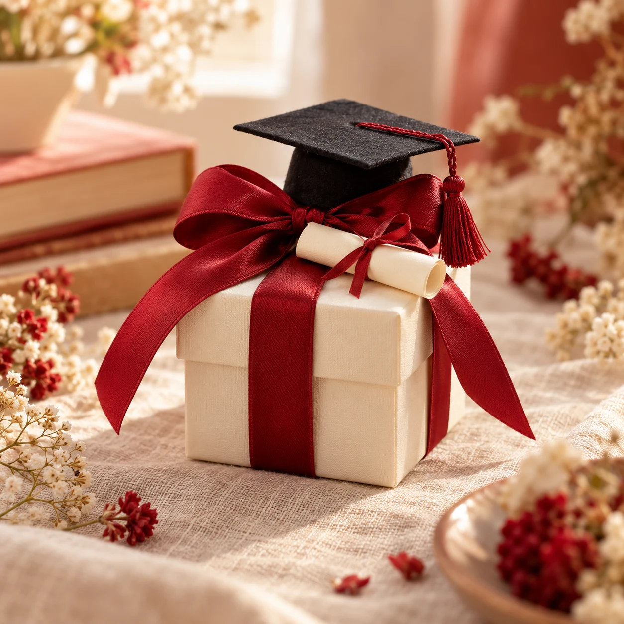 Tocco, diploma e nastri rossi: ispirazione laurea