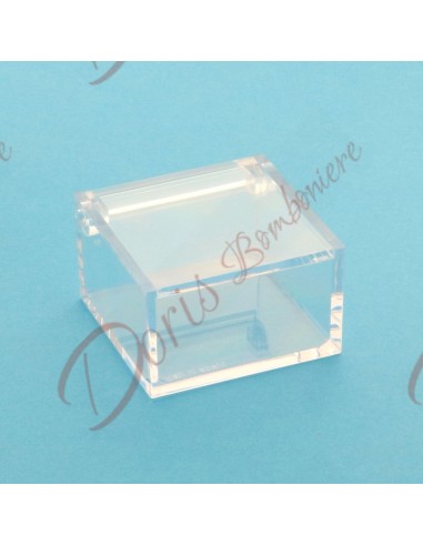 Scatolina plexiglass trasparente cm 5x5x3 Scatolina plexiglass trasparente cm 5x5x3
