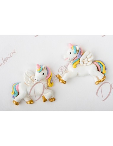 magnete unicorno in resina colorata, due modelli assortiti magnete unicorno in resina colorata, due modelli assortiti